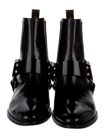 Louis Vuitton LV Monogram Patent Leather Chelsea Boots