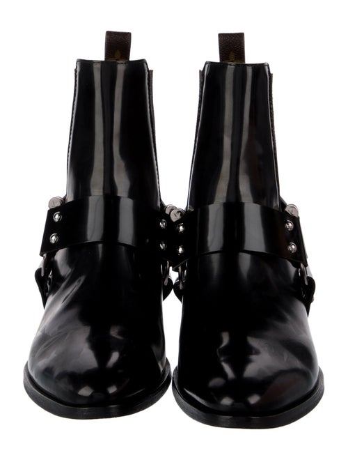 Louis Vuitton LV Monogram Patent Leather Chelsea Boots