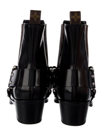 Louis Vuitton LV Monogram Patent Leather Chelsea Boots