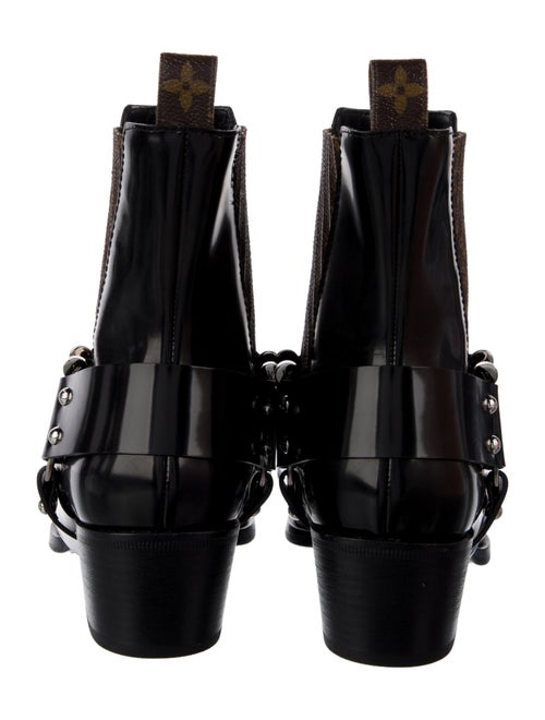 Louis Vuitton LV Monogram Patent Leather Chelsea Boots