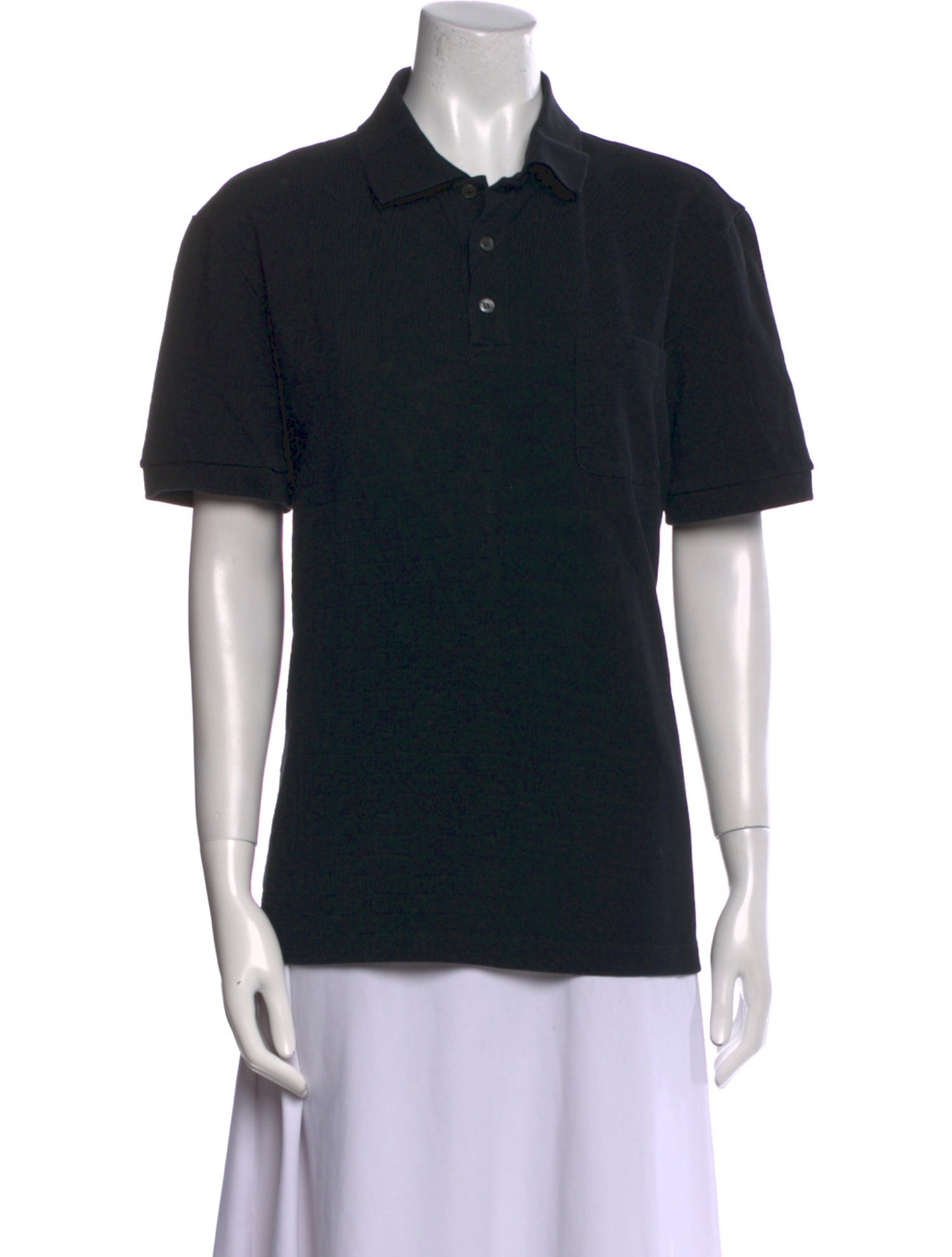 Louis Vuitton 2022 Damier Graphite Pattern Polo Shirt