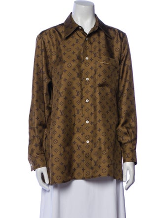 Louis Vuitton 2024 Silk Button-Up Top