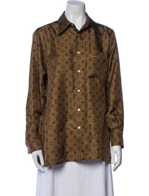 Louis Vuitton 2024 Silk Button-Up Top