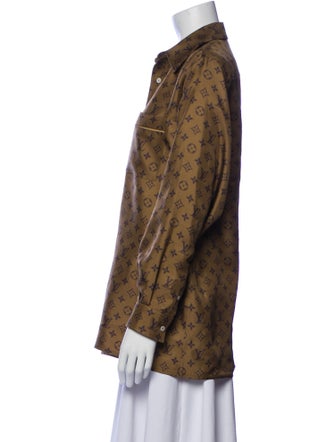 Louis Vuitton 2024 Silk Button-Up Top