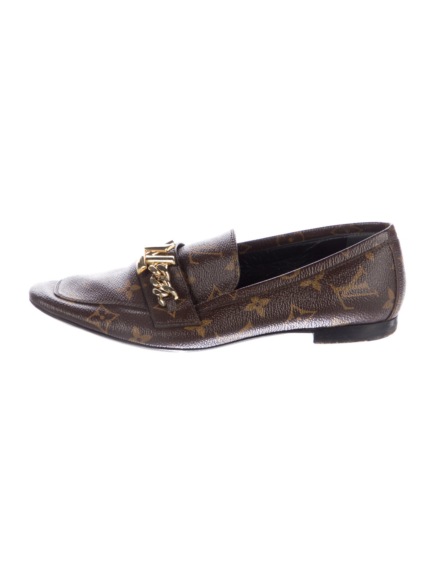 Louis Vuitton LV Monogram Leather Loafers