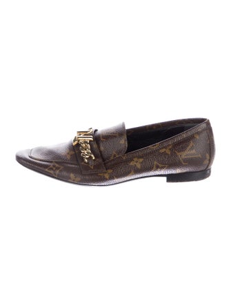 Louis Vuitton LV Monogram Leather Loafers