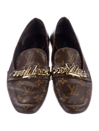 Louis Vuitton LV Monogram Leather Loafers