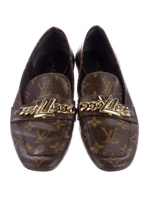 Louis Vuitton LV Monogram Leather Loafers