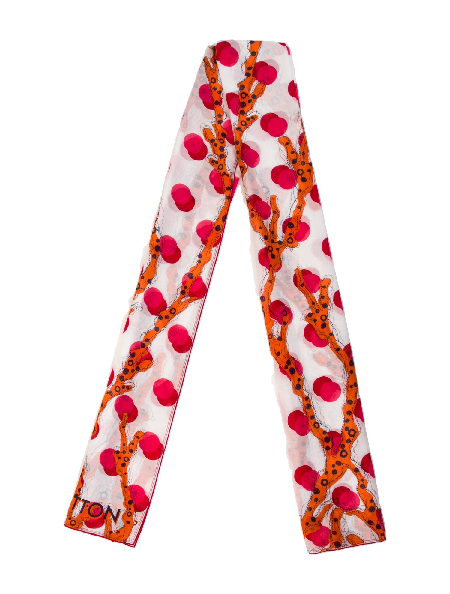 Louis Vuitton Ramages Coral 2014 Scarf