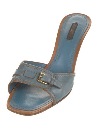 Louis Vuitton Leather Slides