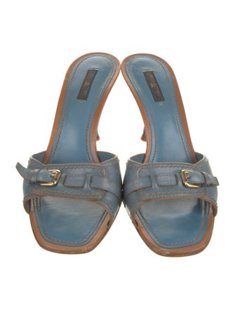 Louis Vuitton Leather Slides