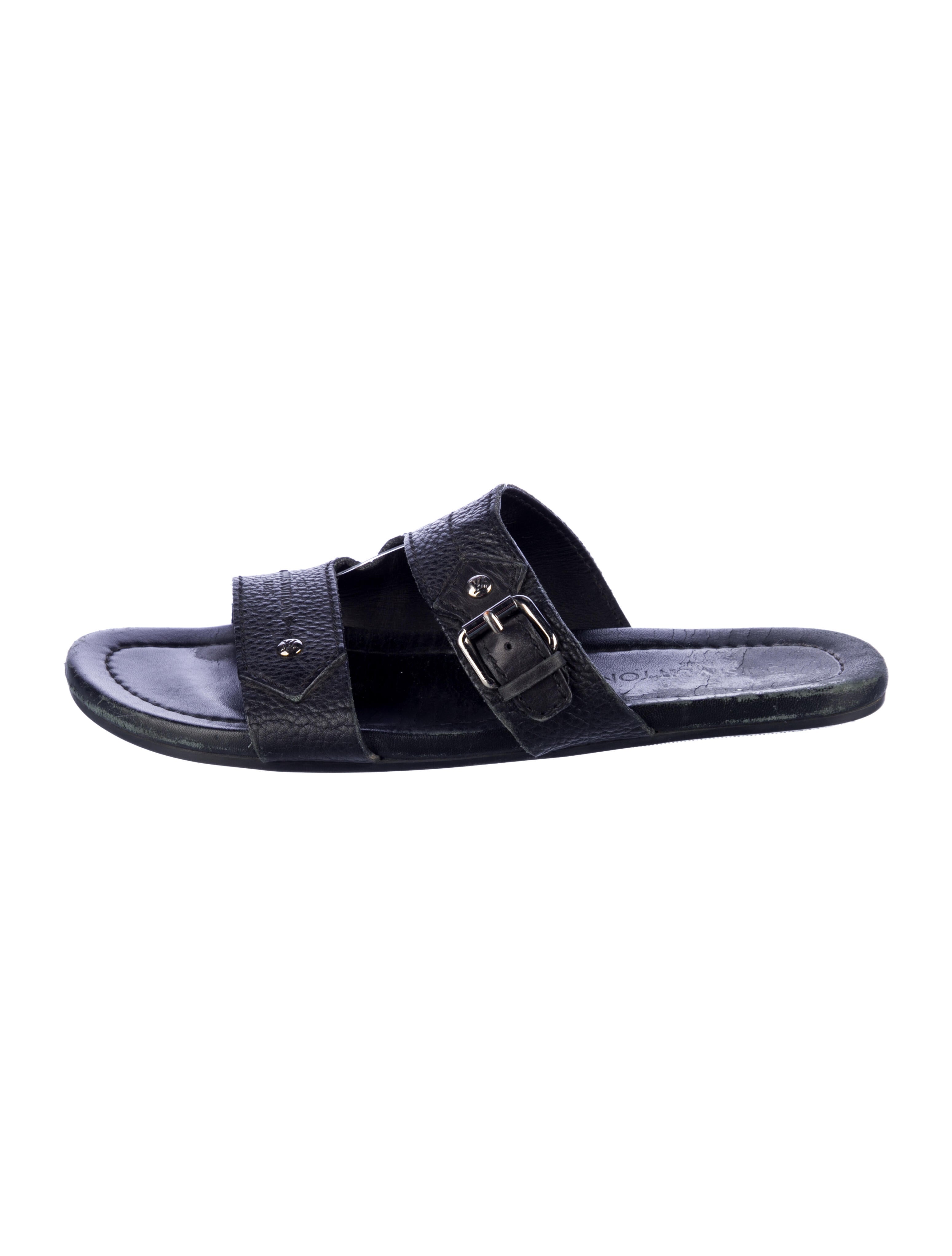 Louis Vuitton Leather Slides