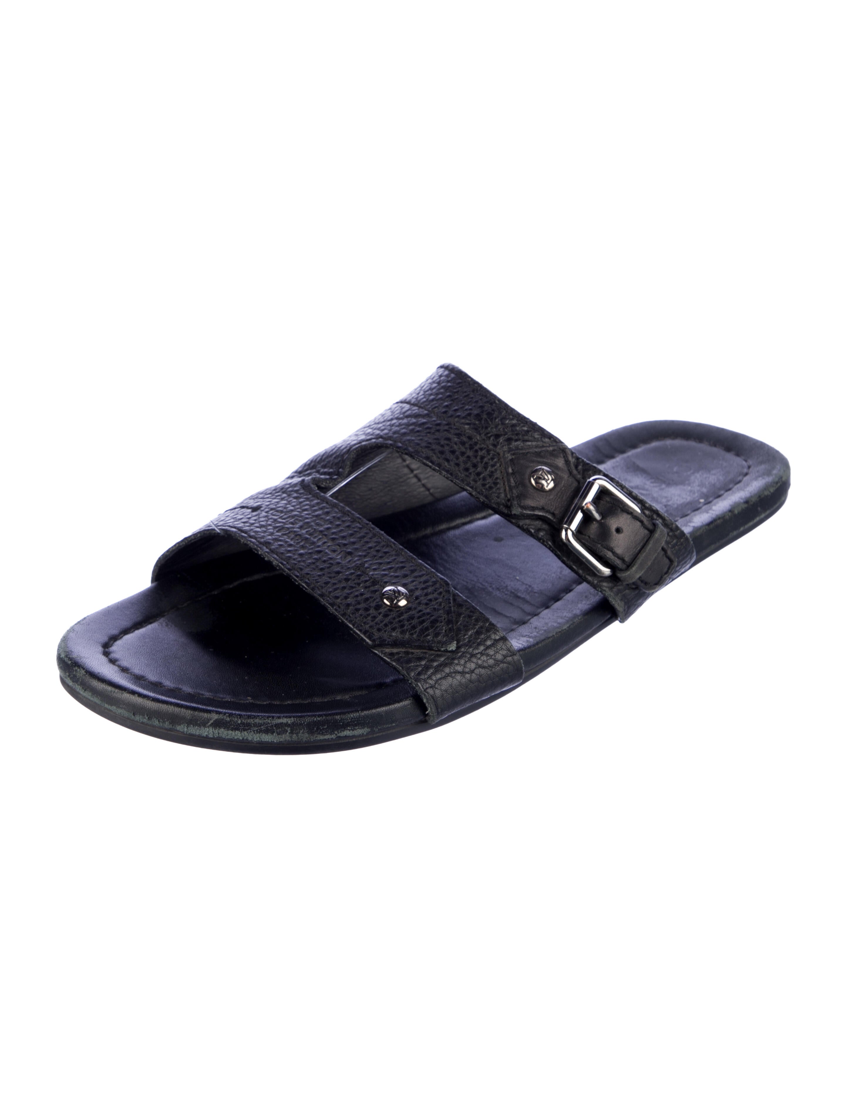 Louis Vuitton Leather Slides