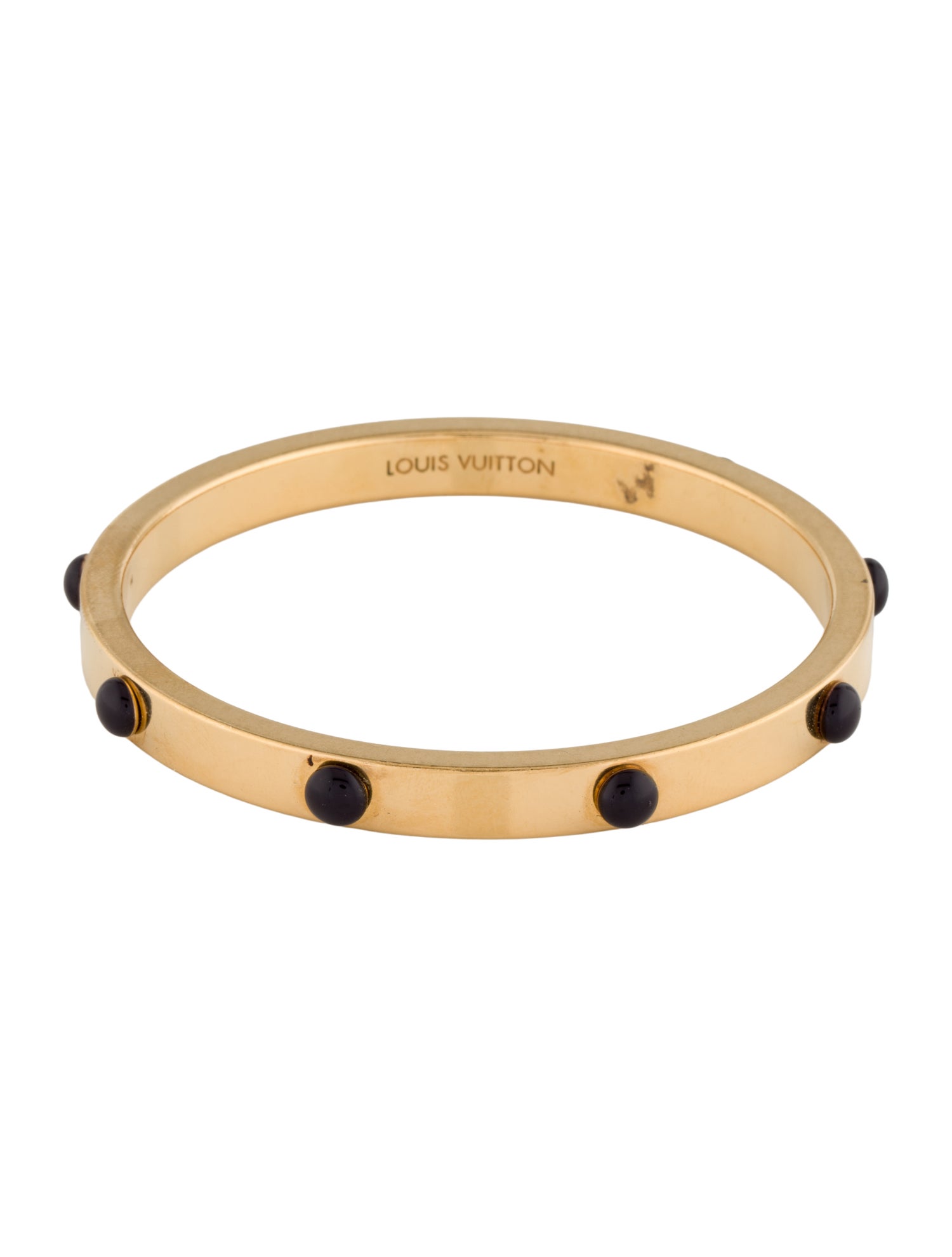 Louis Vuitton Enamel Gimme A Clue Bangle Bracelet