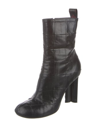 Louis Vuitton LV Monogram Embossed Leather Chelsea Boots
