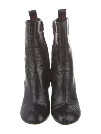 Louis Vuitton LV Monogram Embossed Leather Chelsea Boots