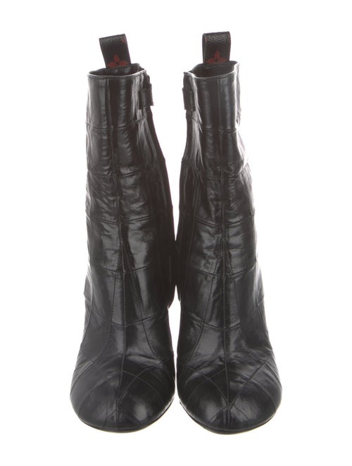 Louis Vuitton LV Monogram Embossed Leather Chelsea Boots