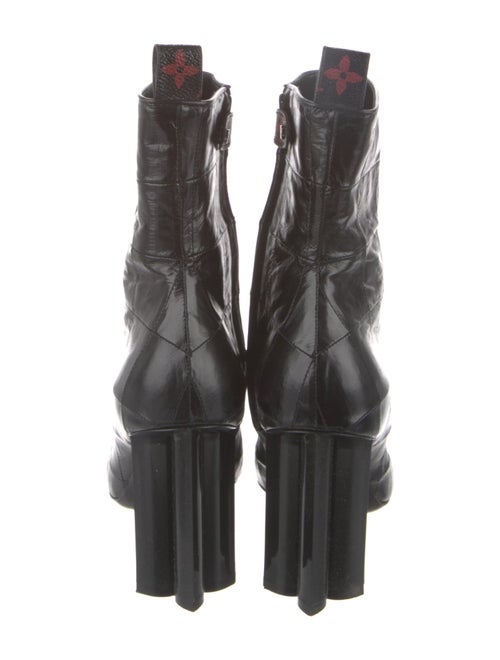 Louis Vuitton LV Monogram Embossed Leather Chelsea Boots