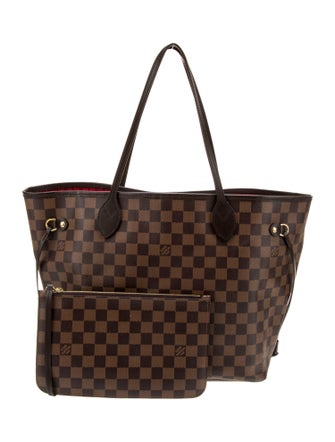 Louis Vuitton Damier Ebene Neverfull w/Pouch MM