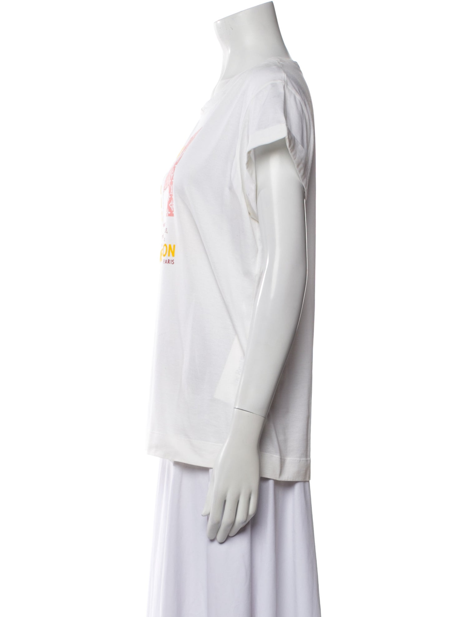 Louis Vuitton Graphic Print Scoop Neck T-Shirt