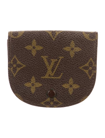 Louis Vuitton LV Monogram Coated Canvas Round Coin Purse