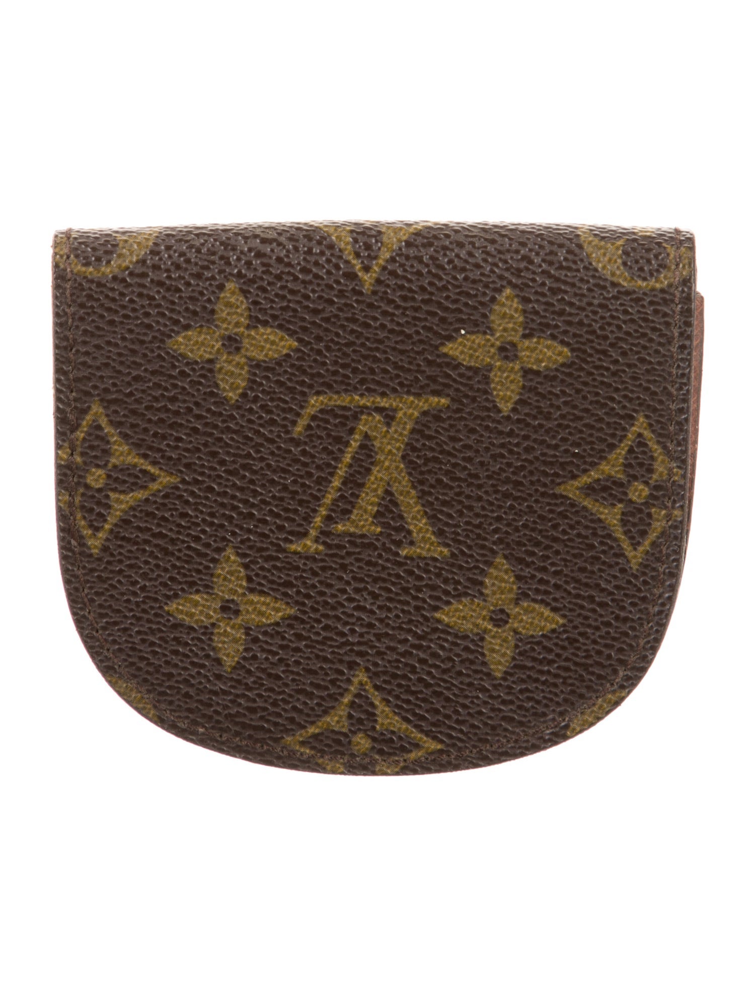 Louis Vuitton LV Monogram Coated Canvas Round Coin Purse