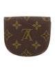 Louis Vuitton LV Monogram Coated Canvas Round Coin Purse