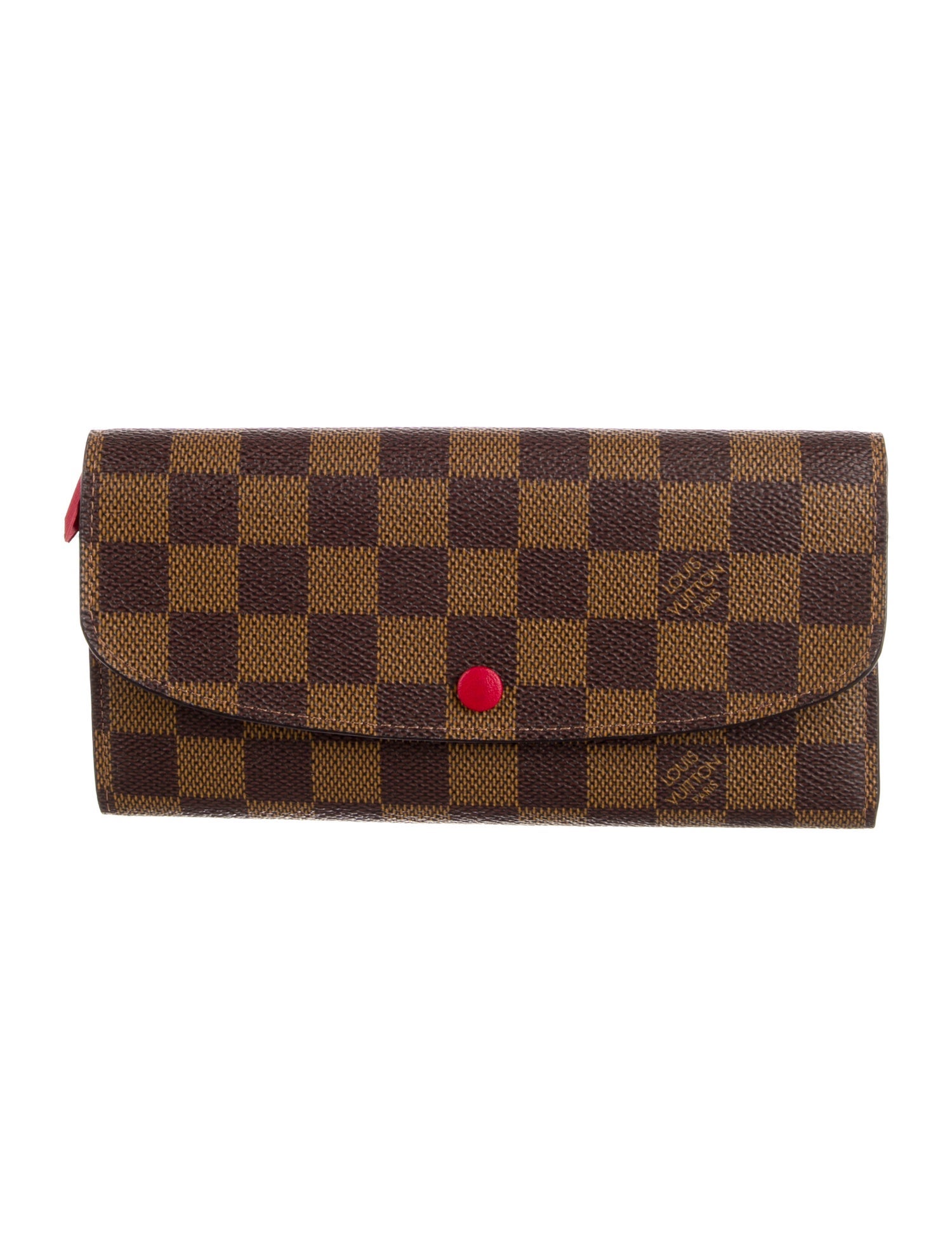 Louis Vuitton 2019 Damier Ebene Pattern Emilie Wallet