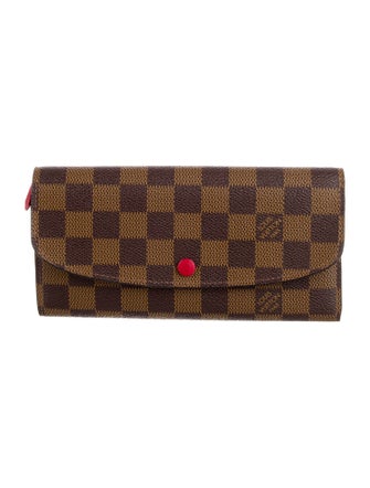 Louis Vuitton 2019 Damier Ebene Pattern Emilie Wallet
