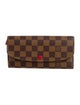 Louis Vuitton 2019 Damier Ebene Pattern Emilie Wallet