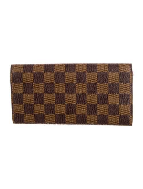 Louis Vuitton 2019 Damier Ebene Pattern Emilie Wallet