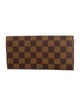 Louis Vuitton 2019 Damier Ebene Pattern Emilie Wallet