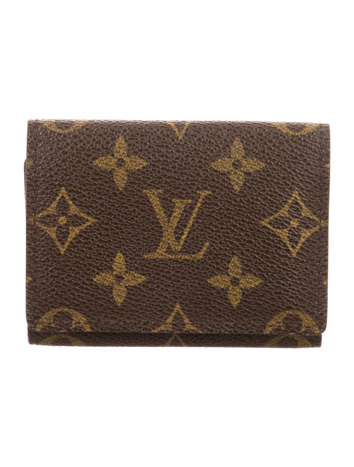 Louis Vuitton Monogram Pattern Coated Canvas Card Case