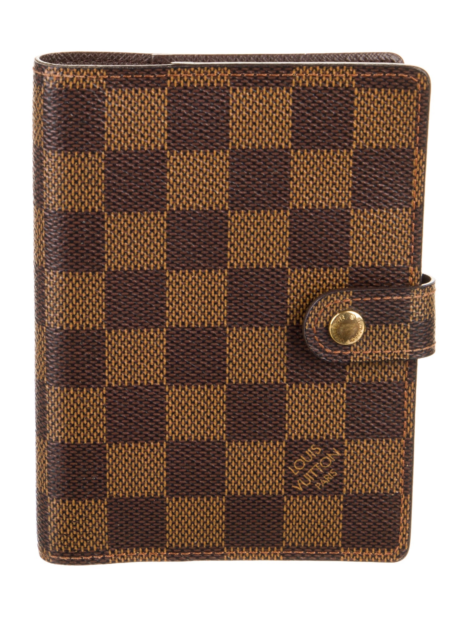Louis Vuitton Damier Ebene Medium Ring Agenda Cover