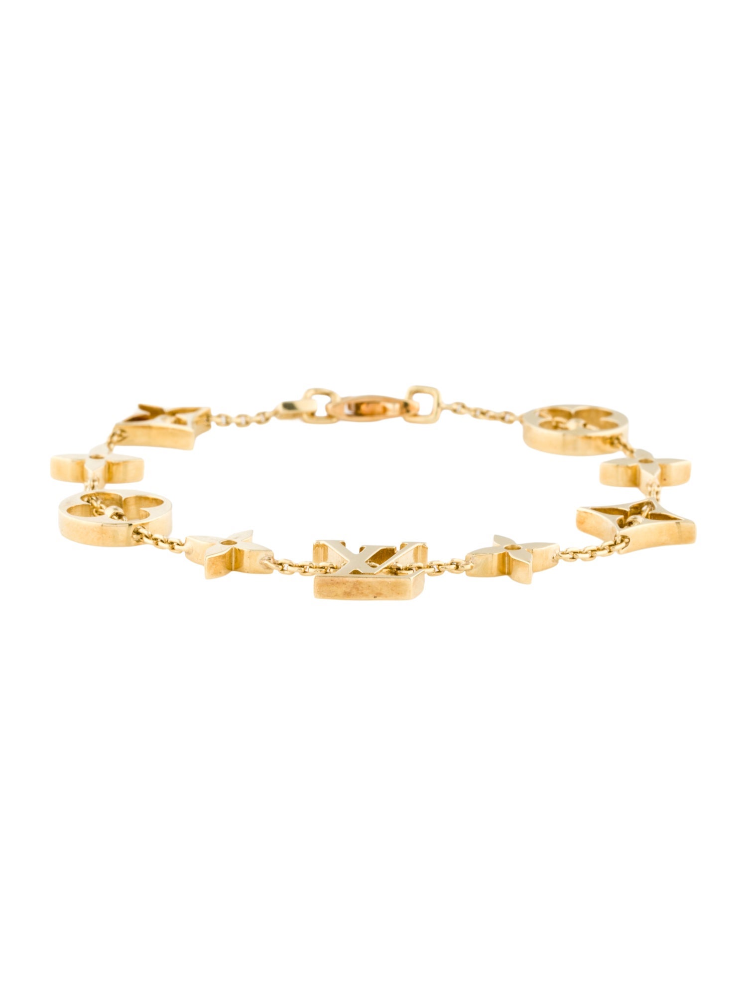 Louis Vuitton 18K Idylle Blossom Monogram Station Bracelet