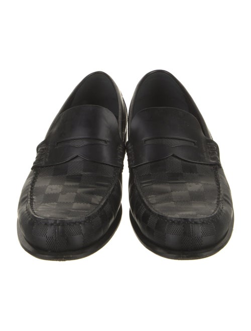 Louis Vuitton 2015 Damier Graphite Pattern Dress Loafers