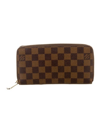 Louis Vuitton 2015 Damier Ebene Pattern Zippy Wallet