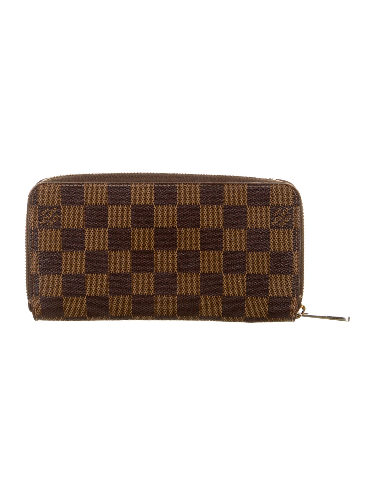 Louis Vuitton 2015 Damier Ebene Pattern Zippy Wallet