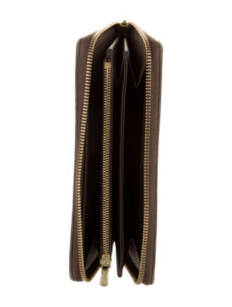 Louis Vuitton 2015 Damier Ebene Pattern Zippy Wallet