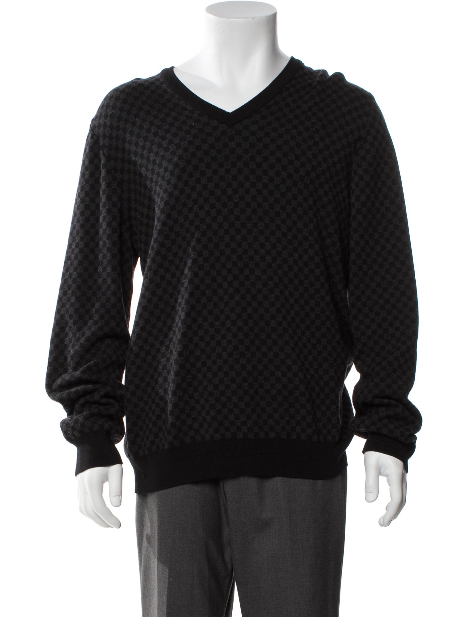 Louis Vuitton 2010 Damier Graphite Pattern Pullover