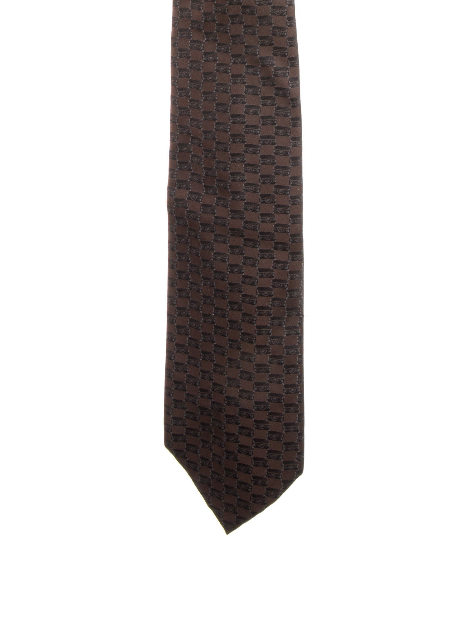 Louis Vuitton Pattern Print Silk Tie
