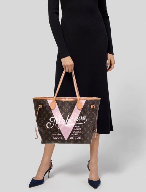 Louis Vuitton LV Monogram Neverfull w/Pouch MM