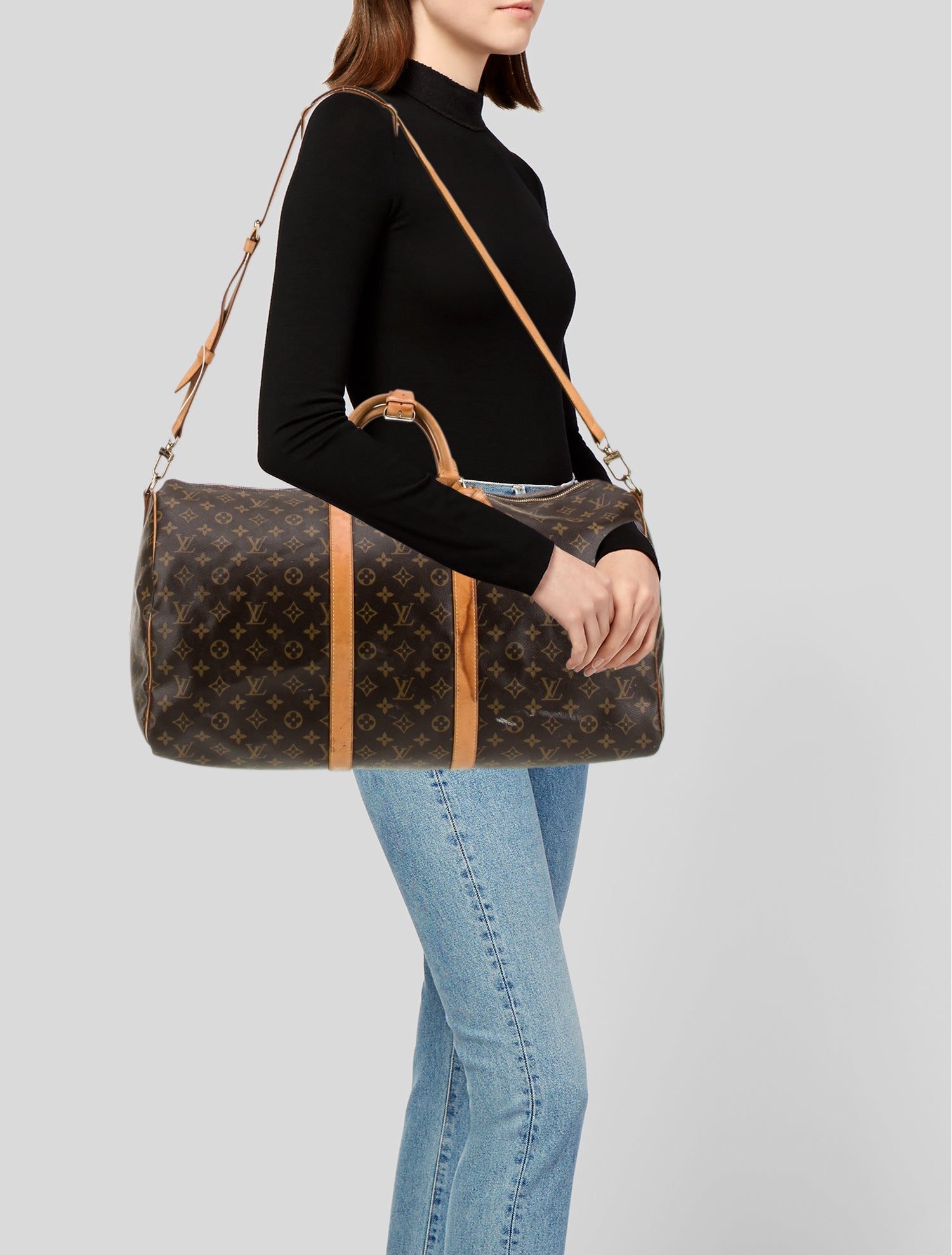 Louis Vuitton LV Monogram Keepall Bandouliere 55