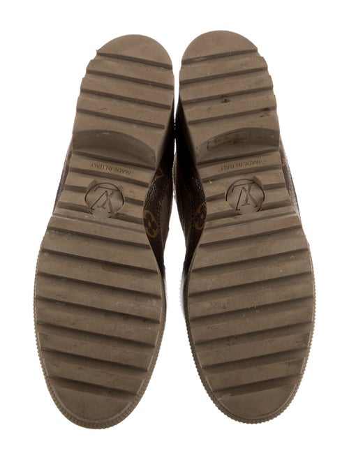 Louis Vuitton LV Monogram Suede Combat Boots