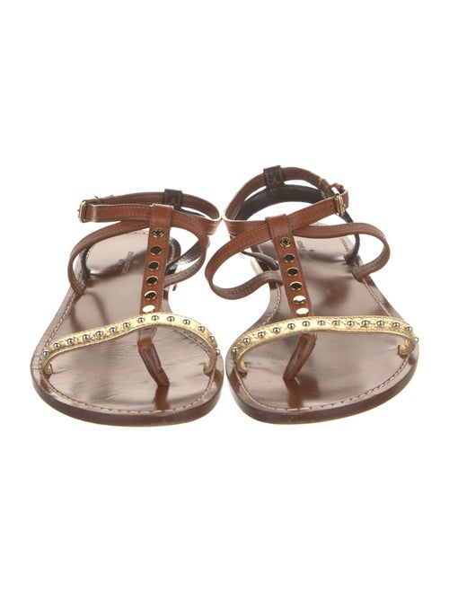 Louis Vuitton LV Monogram Leather Gladiator Sandals