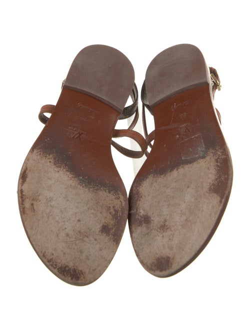 Louis Vuitton LV Monogram Leather Gladiator Sandals