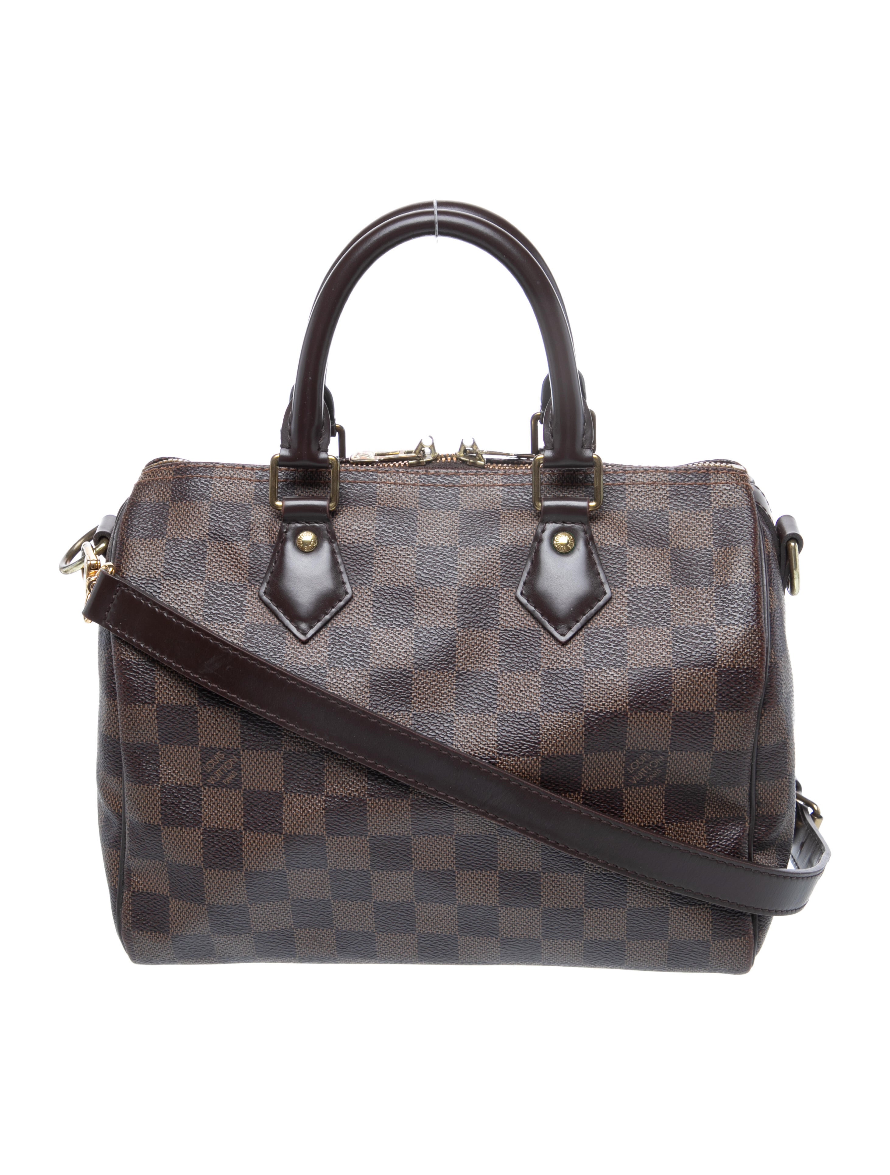 Louis Vuitton Damier Ebene Speedy Bandouliere 25