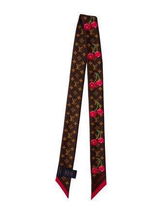 Louis Vuitton X TM Monogram Cerises Silk Bandeau