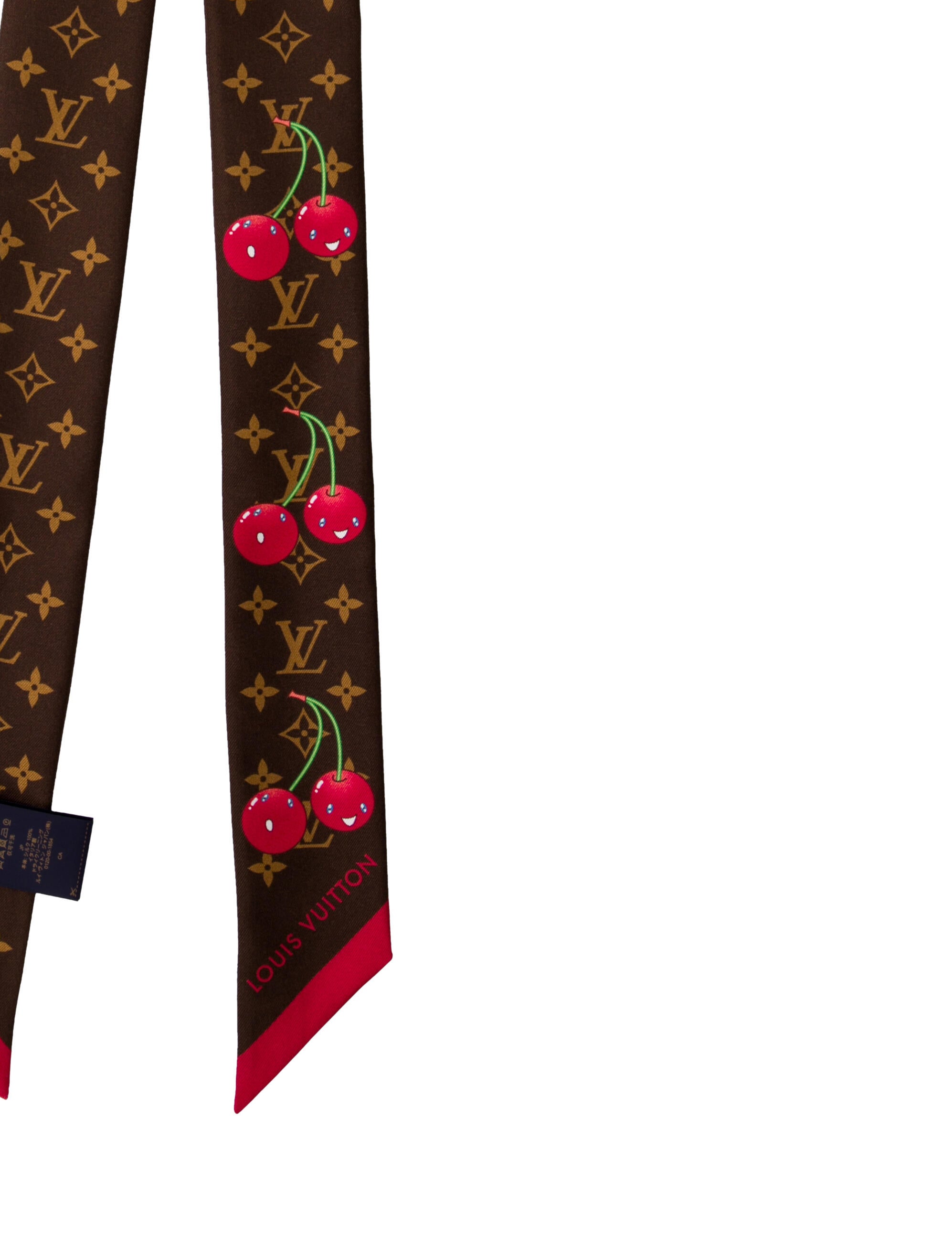 Louis Vuitton X TM Monogram Cerises Silk Bandeau
