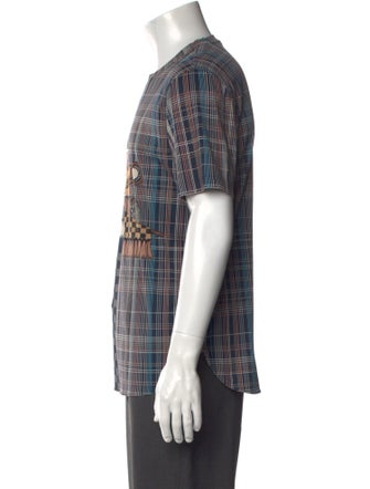 Louis Vuitton Damier Graphite Pattern Crew Neck T-Shirt